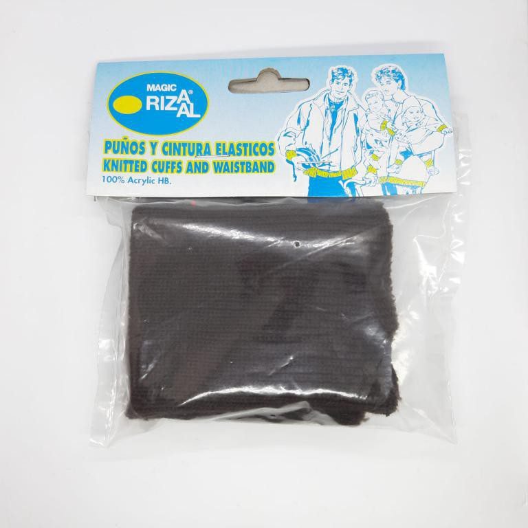 Puños elástico Rizaal patente marrón