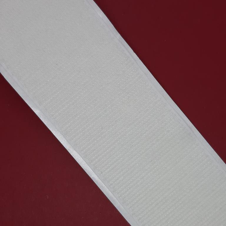 Cinta Velcro adhesivo blanco de 5 cms