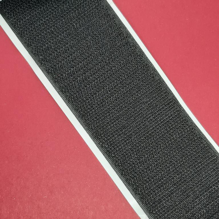 Velcro adhesivo negro de 5 cms
