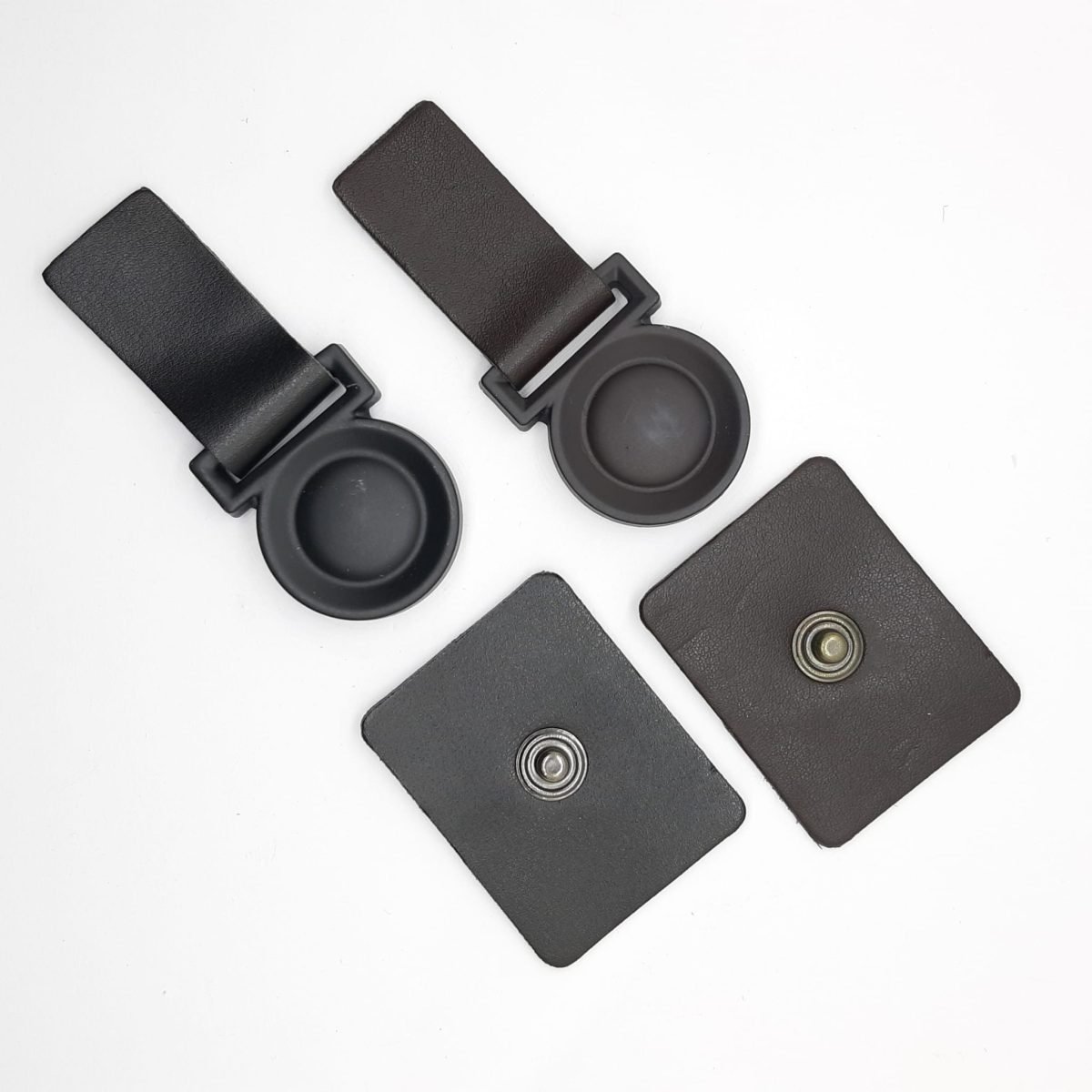 Broche cierre piel 8 cm decorativo