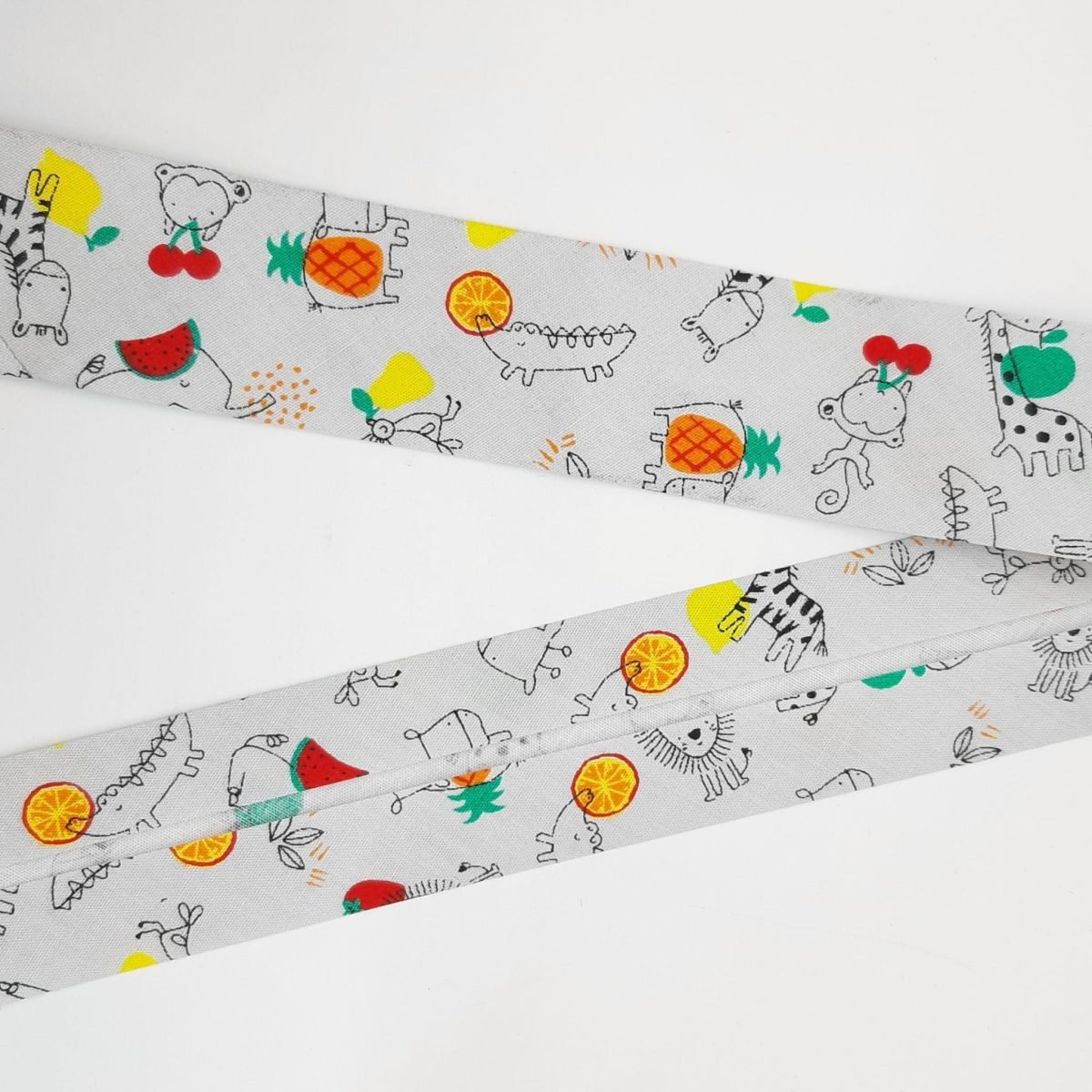 Cinta bies algodón estampado infantil animales 