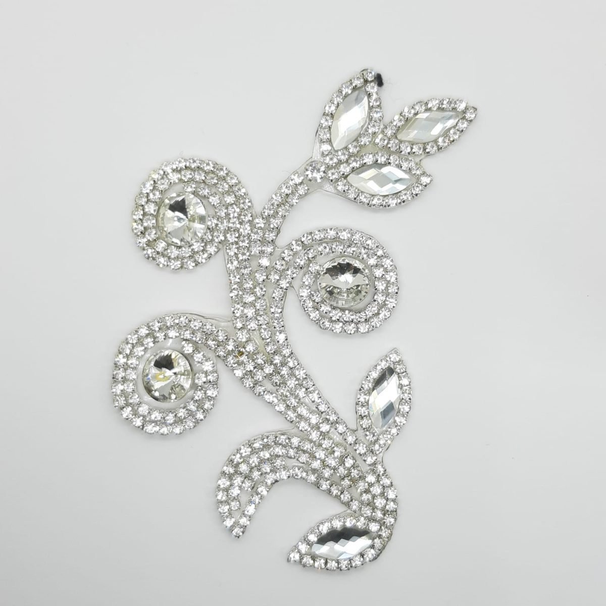 Aplique flor strass termoadhesivo