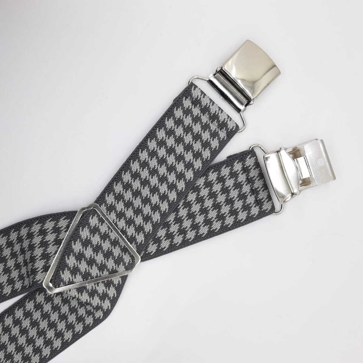 Tirantes caballero cuadros pinza sujeción perfecta