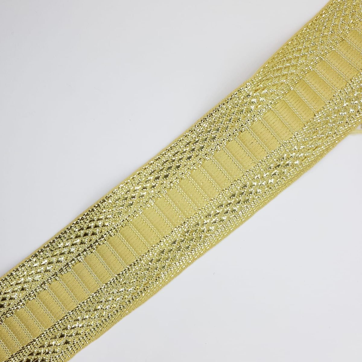 Cinta tejida metalizada 3,5 cms