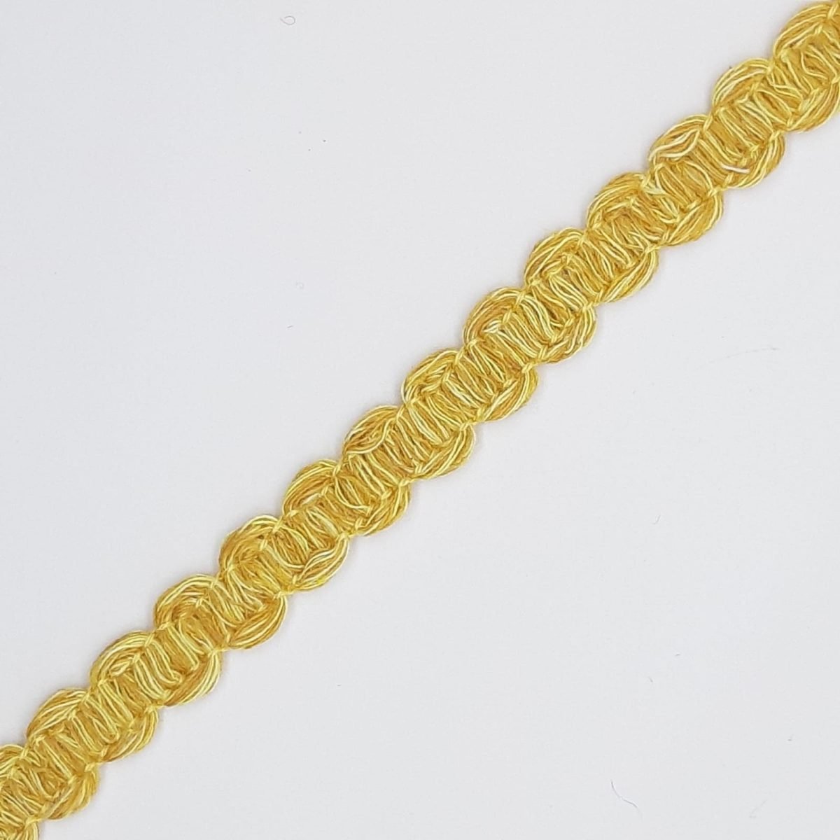 Pasamanería galón algodón mezcla color ocre 1 cm