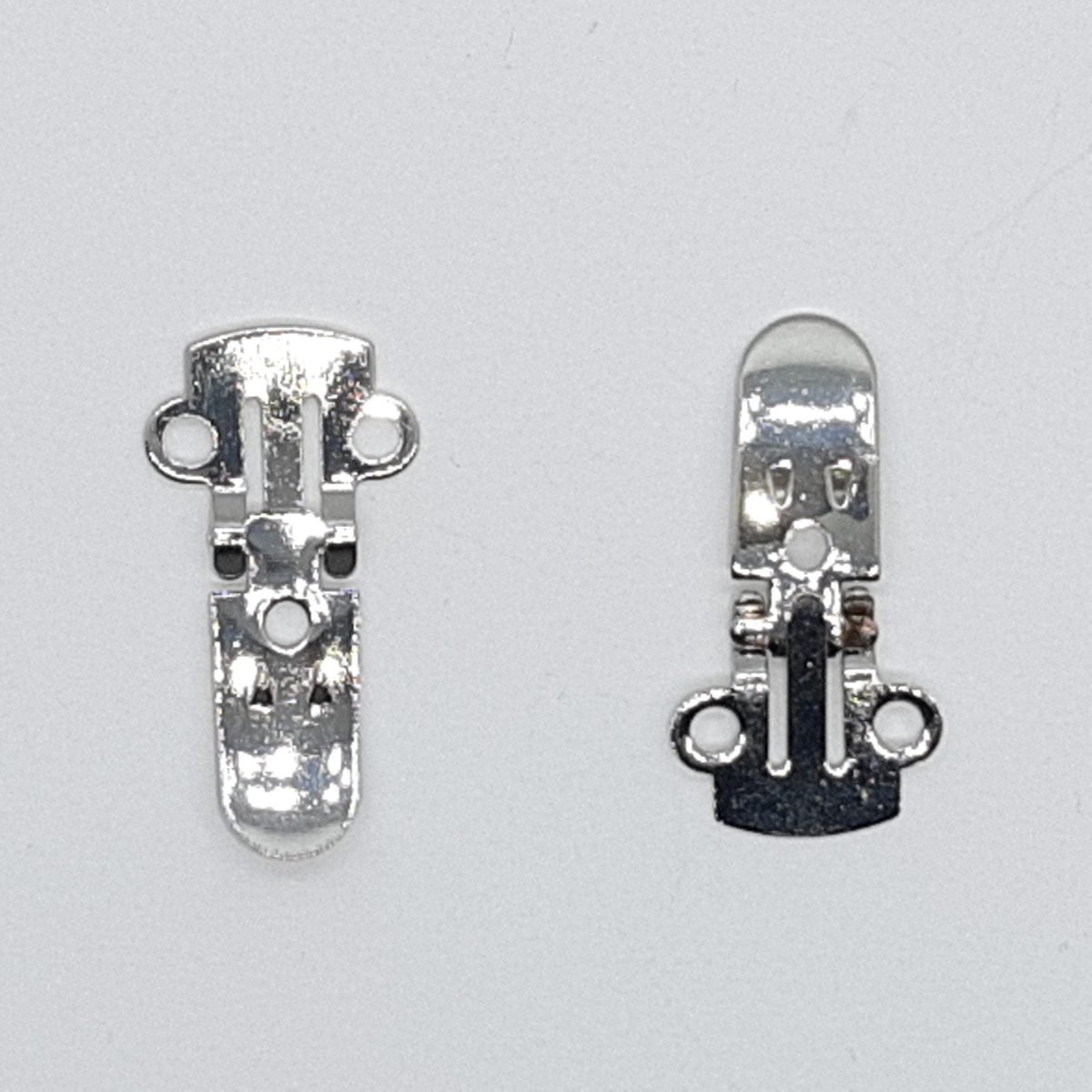 Pinza clip níquel especial para zapatos