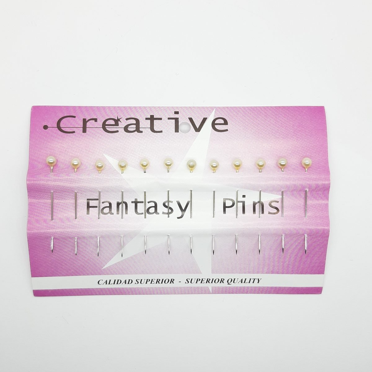 Alfiler cabeza redonda con perla novias