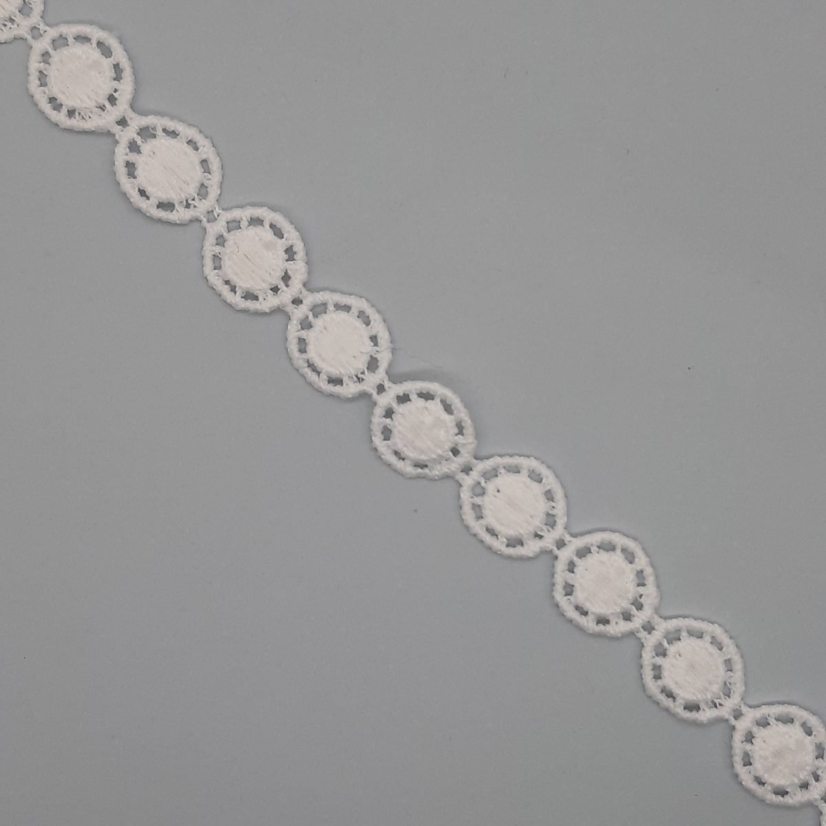 Galón pasamanería círculos de 1 cm de algodón