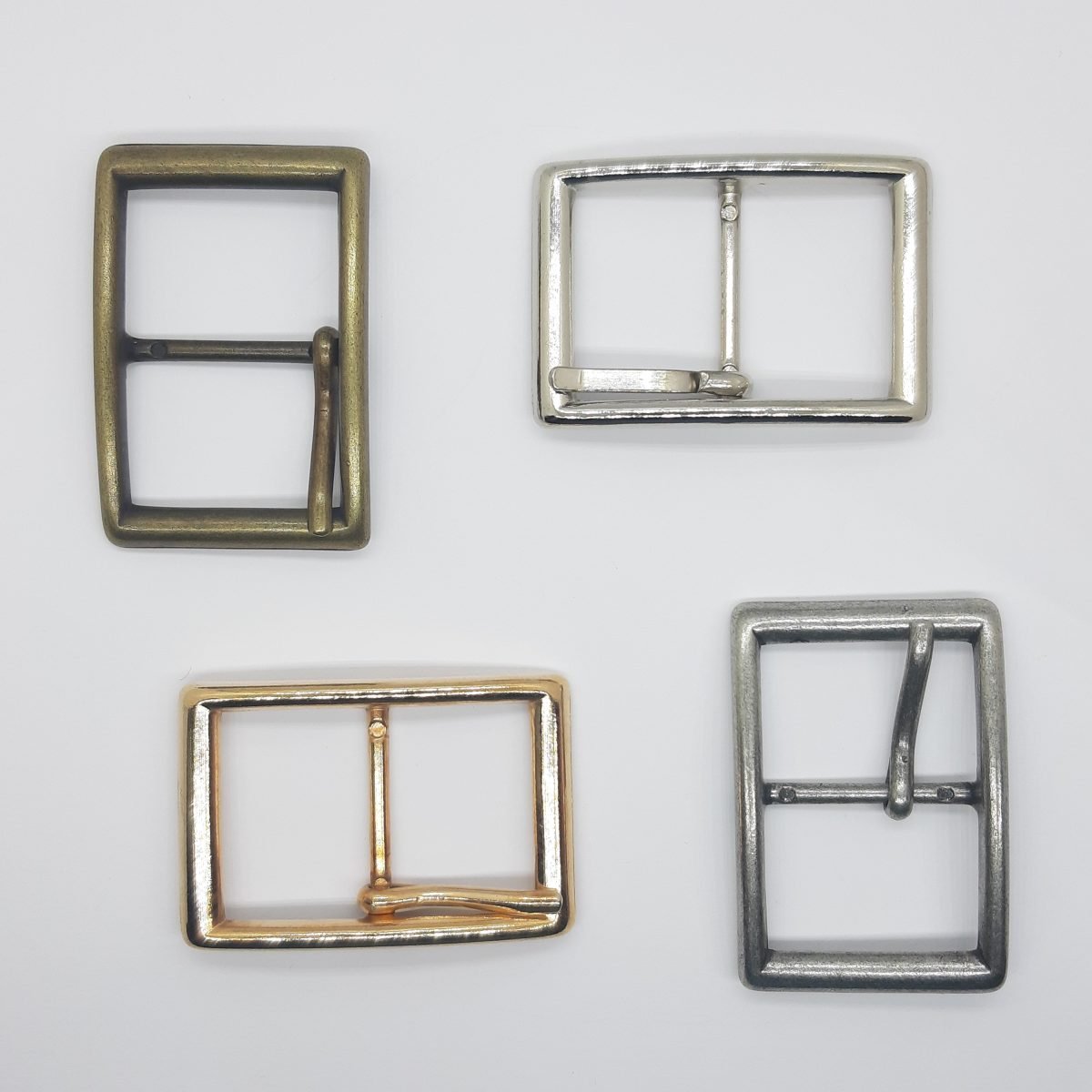 Hebilla metálica rectangular de 3 cms 