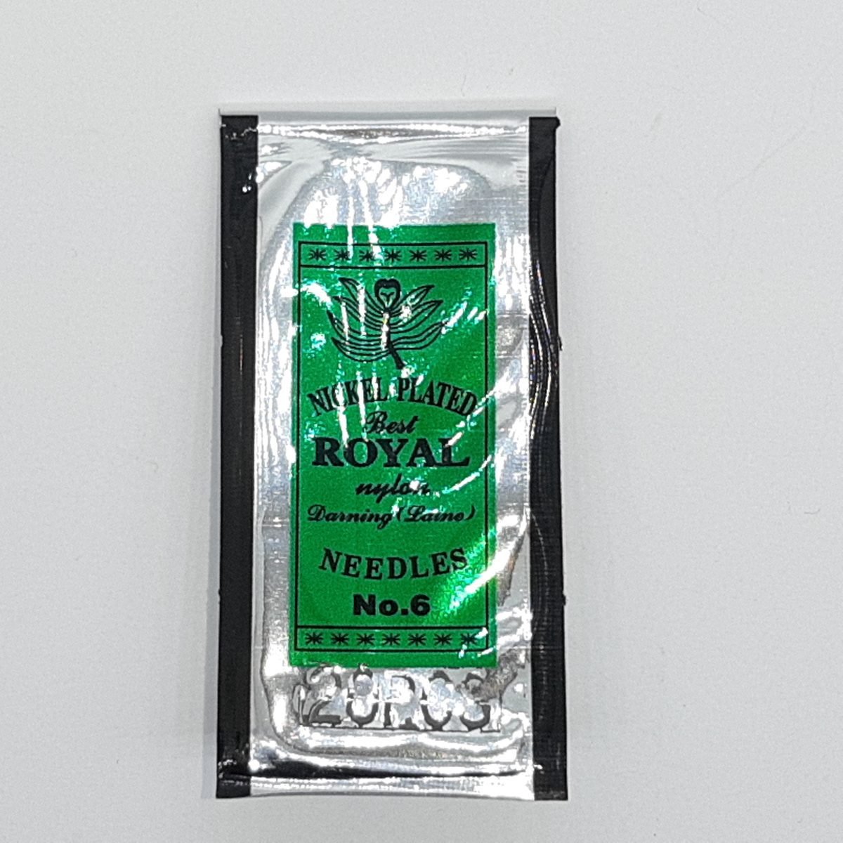 Sobre de 20 agujas finas largas de ojo dorado Royal del número 6, especial para zurcir y coser todo tipo de tejidos