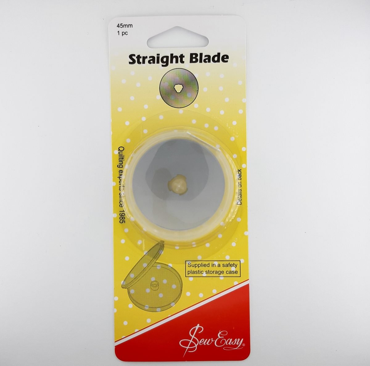 Cuchilla circular de 45 mm para cúter rotativo de corte Sew Easy.
