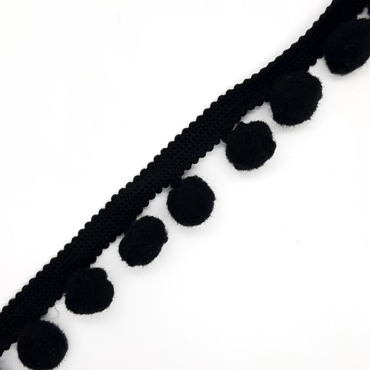 Fleco madroño acrílico fabricación nacional color negro