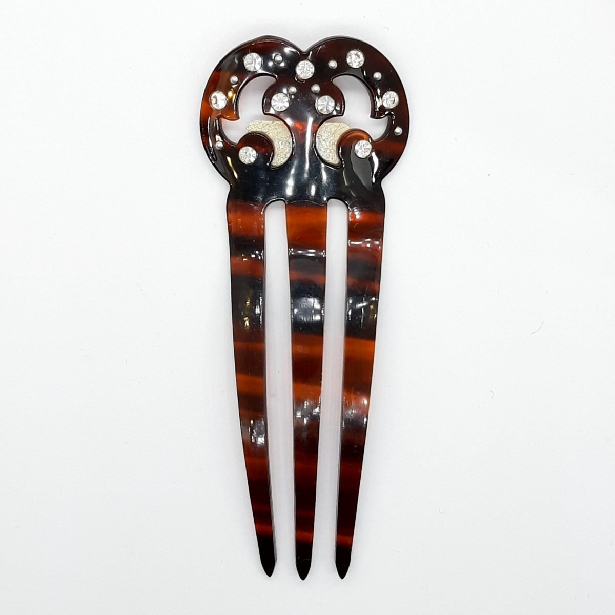 Peinetas de carey con piedras decorativas