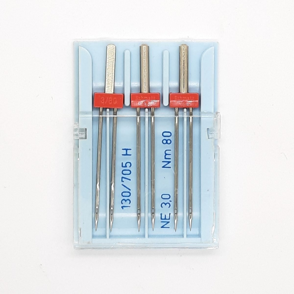 Aguja máquina doble universal Nº3.0/80 Schmetz. Aguja gemela para coser a máquina de talón plano.