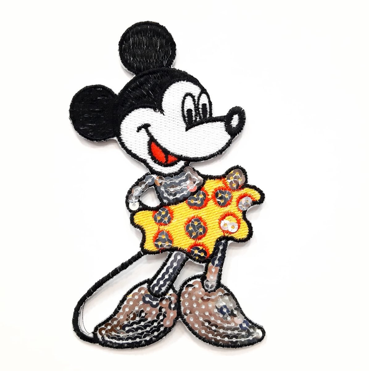 Aplique Minney con lentejuelas termoadhesivo 