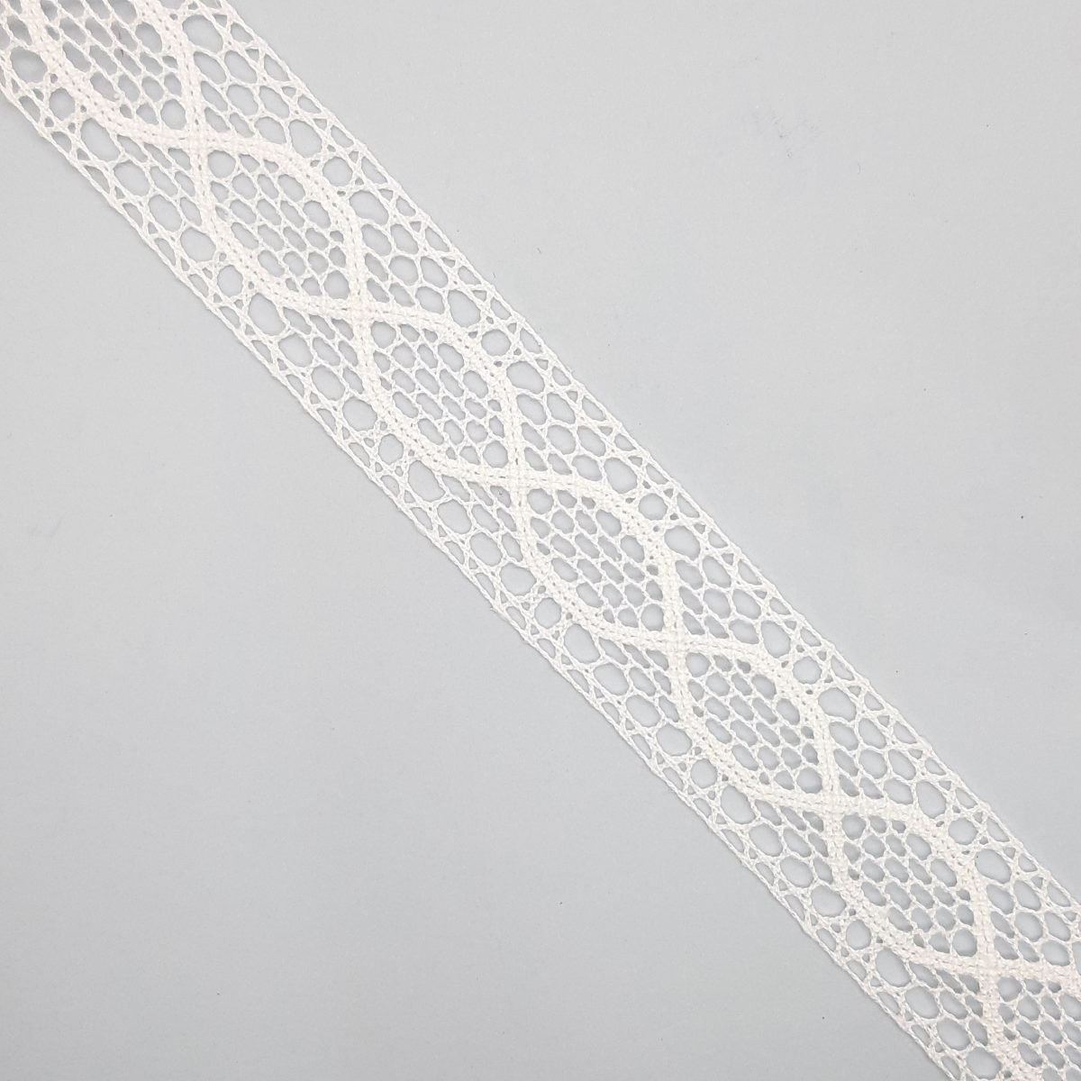 Juego encaje bolillo blanco algodón 100%