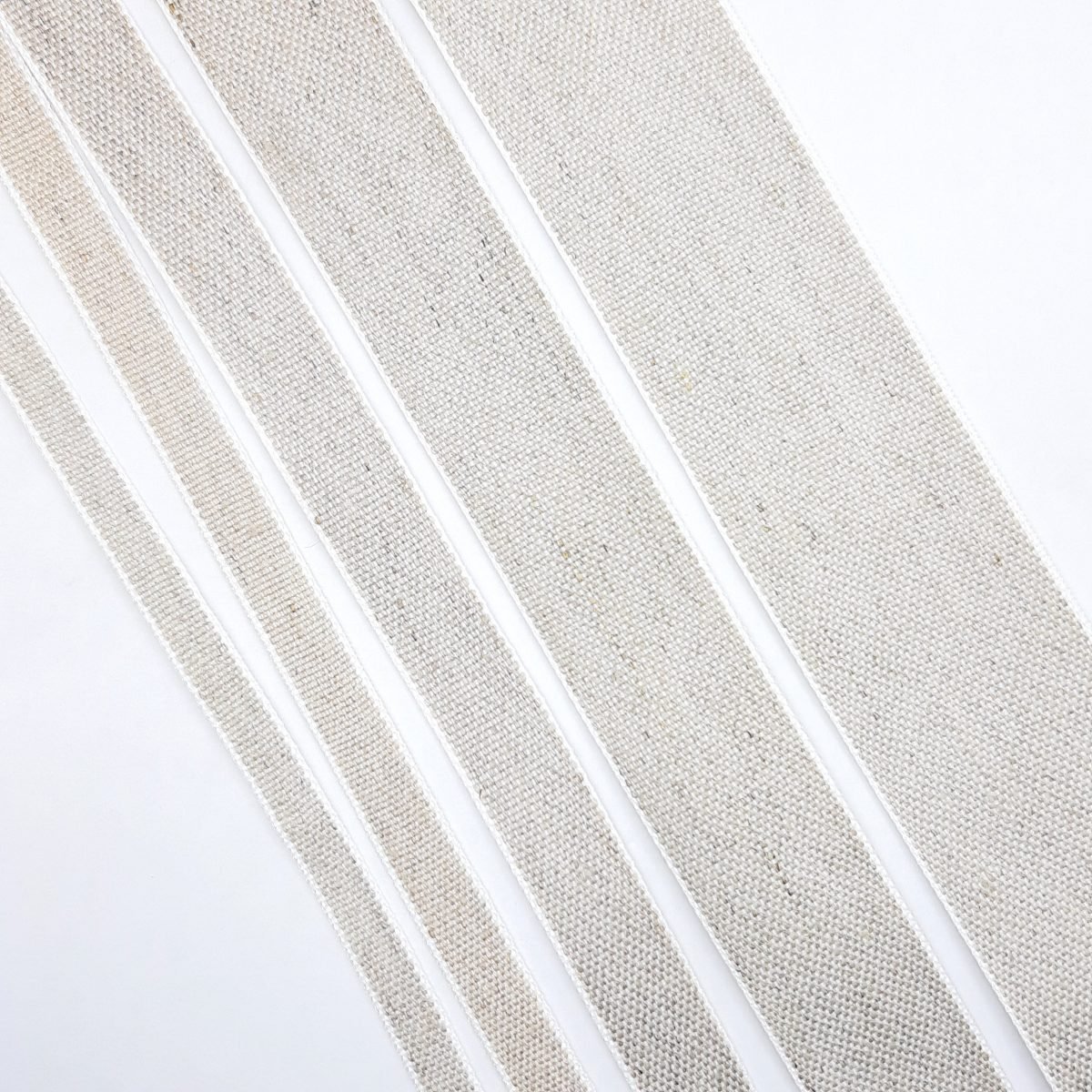 Cinta de lino fino natural decorativa