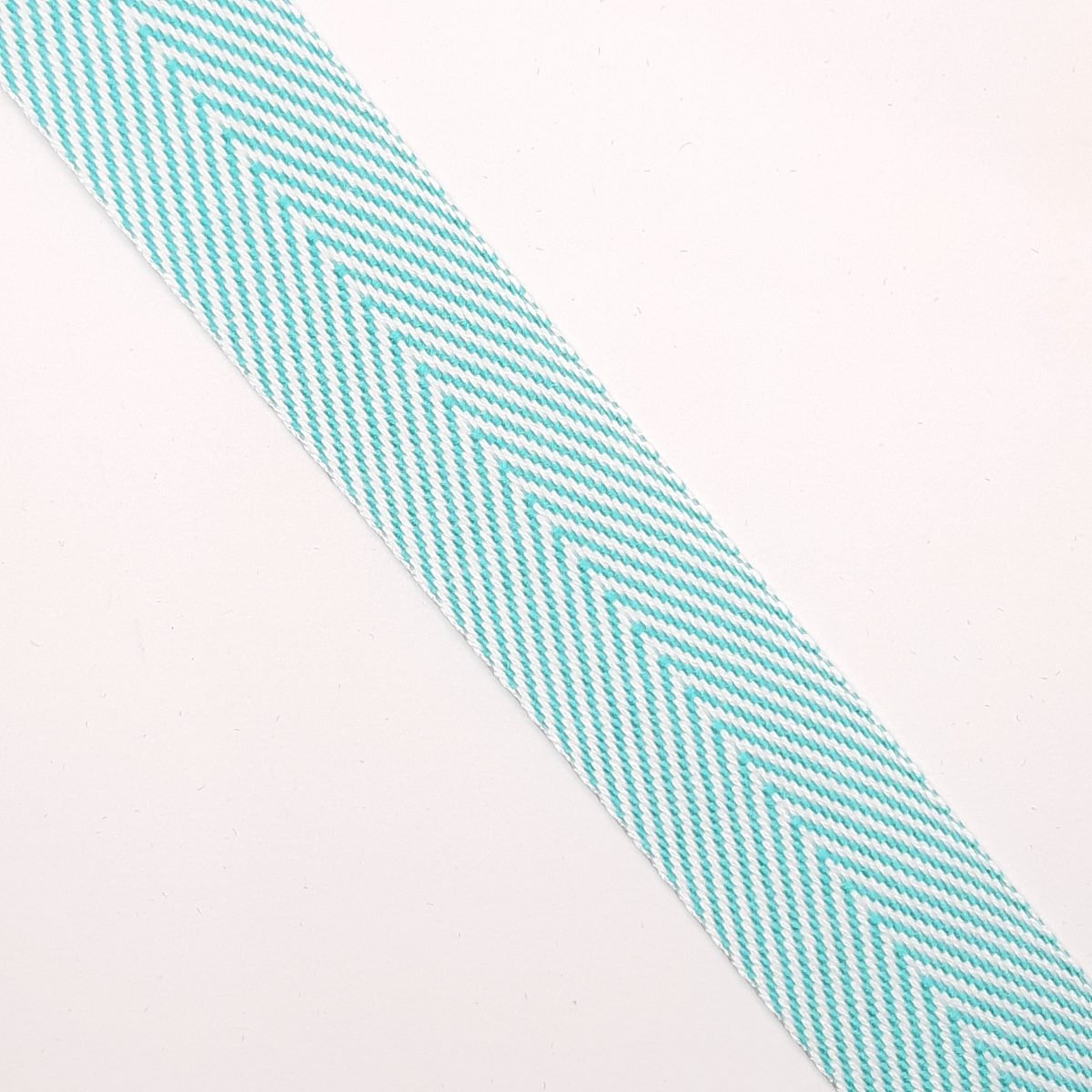 Cinta espiga algodón verde mar decorativa de 22 mm