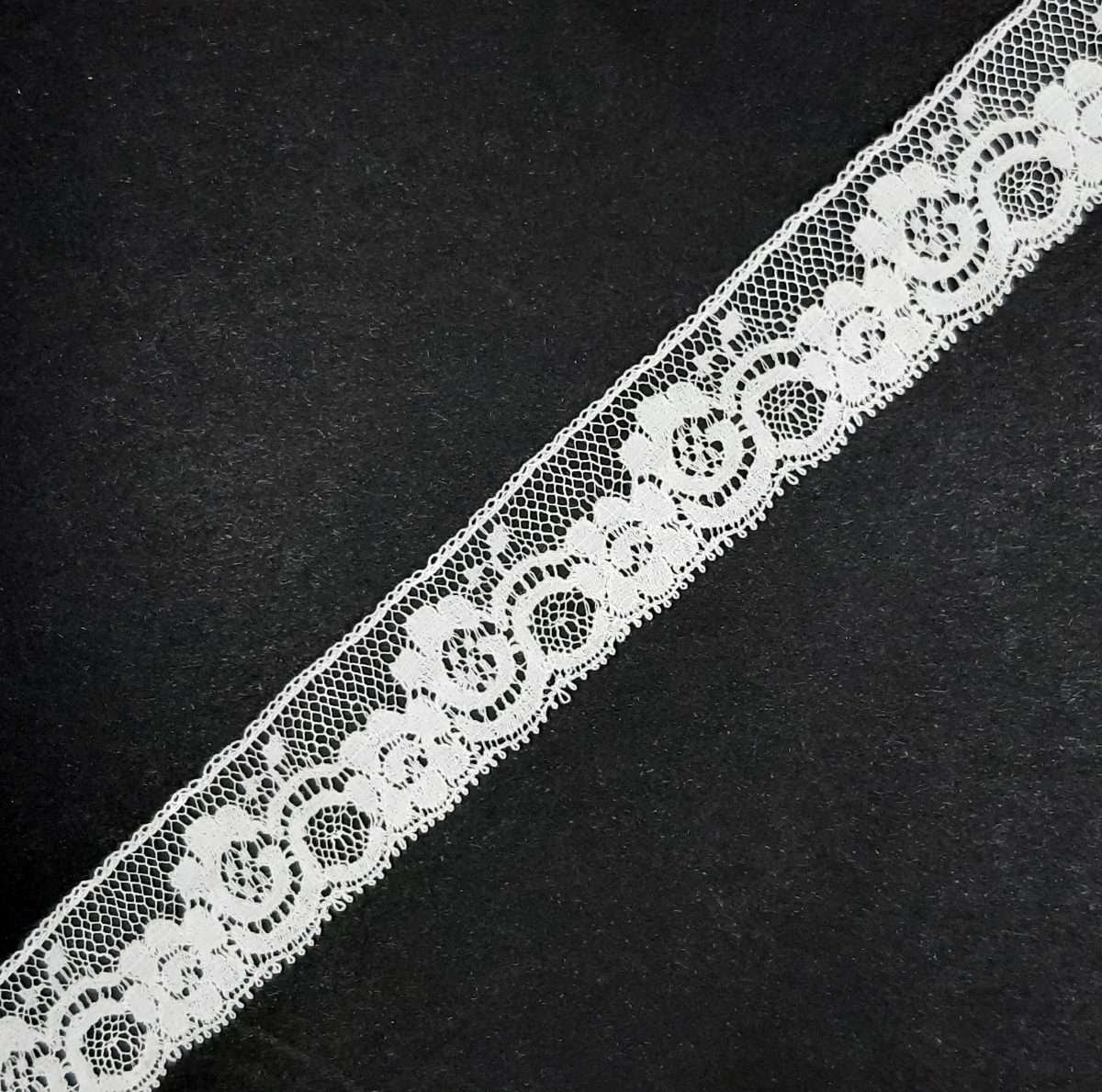 Encaje valencie algodón blanco
