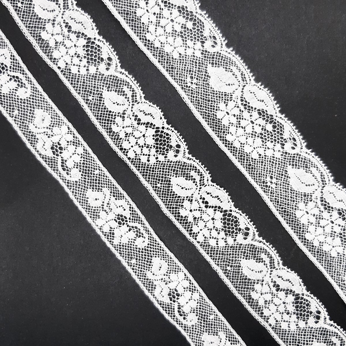 Encaje valencie algodón blanco