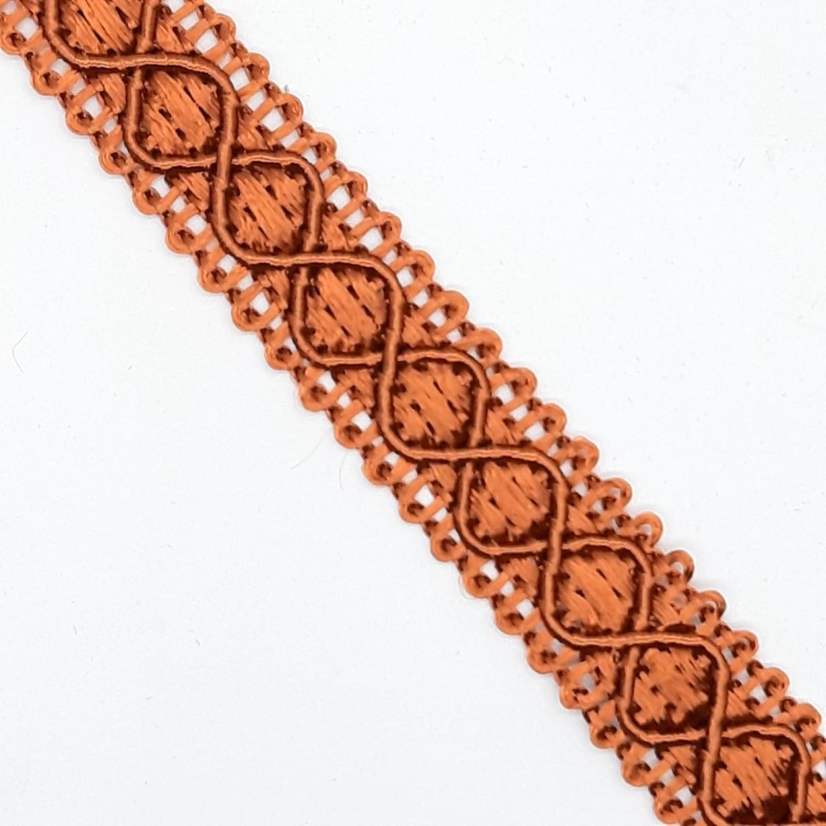 Galón agreman rombos especial tapicería color caldera