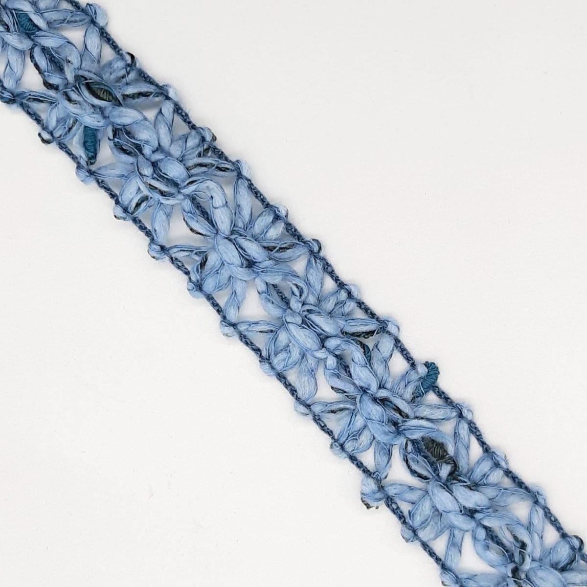 Pasamanería galón mezcla colores denim de 1,6 cms