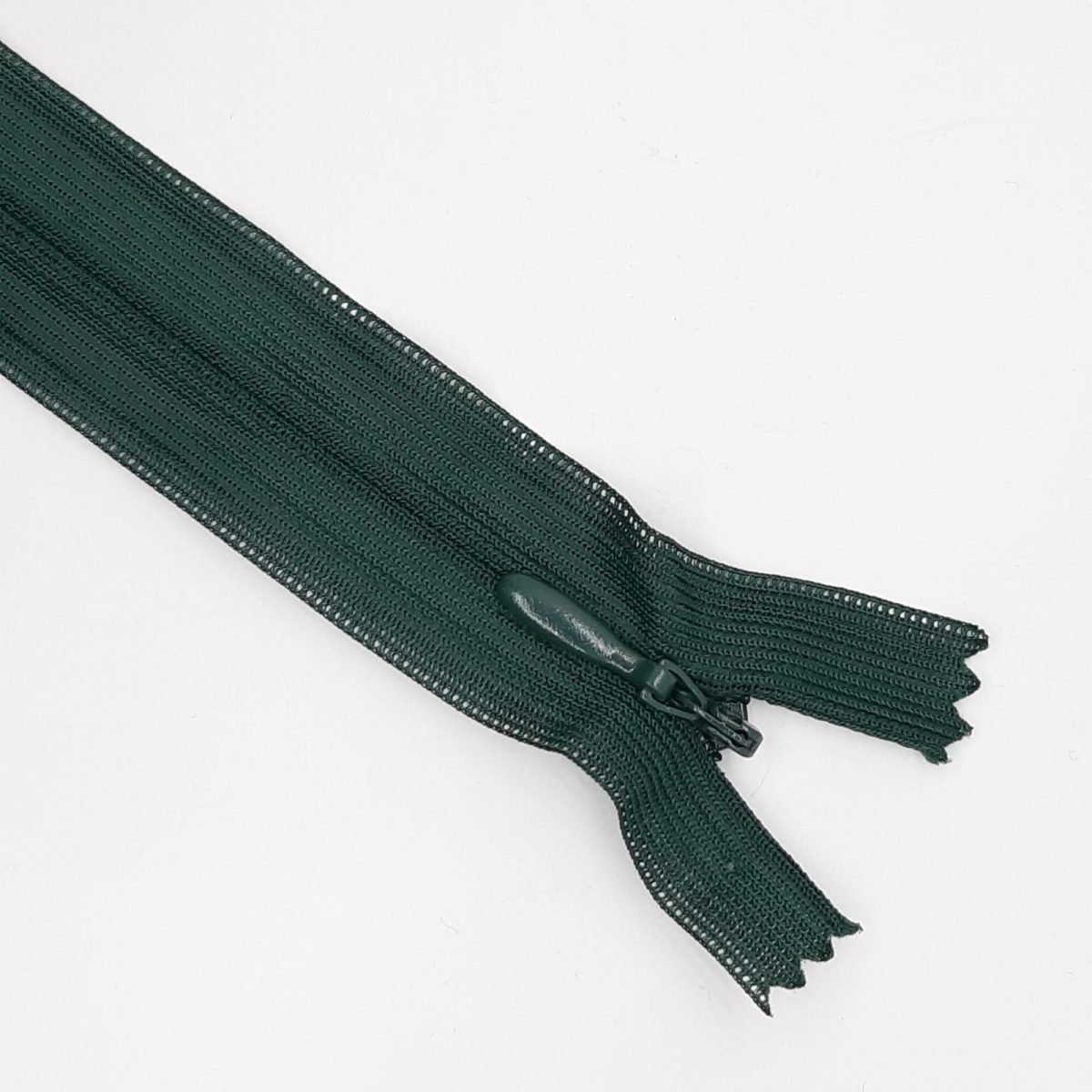 Cremallera invisible malla 3 cerrada verde botella