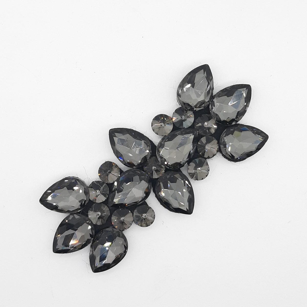 Aplique piedras cristal color negro