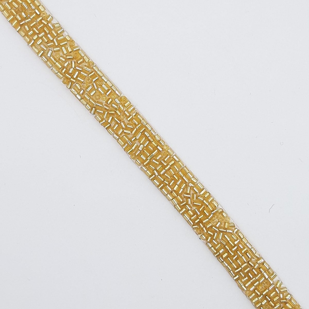 Galón rocalla oro de 1 cm termoadhesivo 