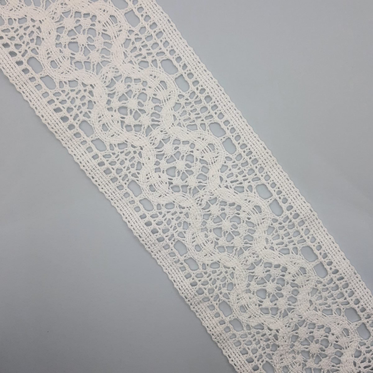 Entredos bolillo 8 cms blanco