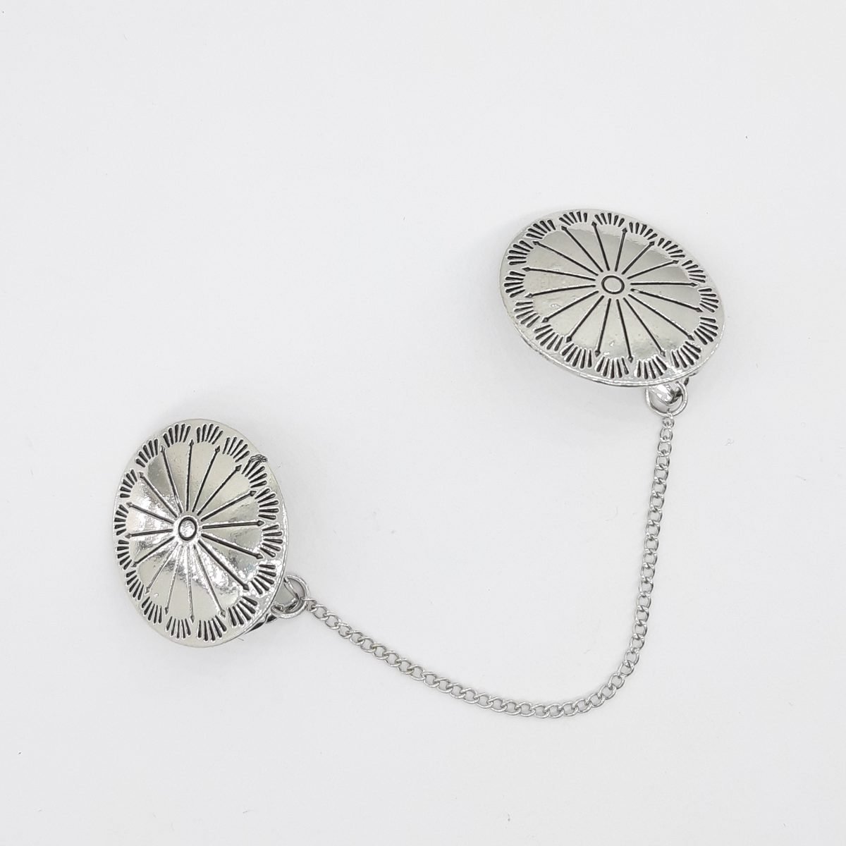 Broche alamar con pinza metálico