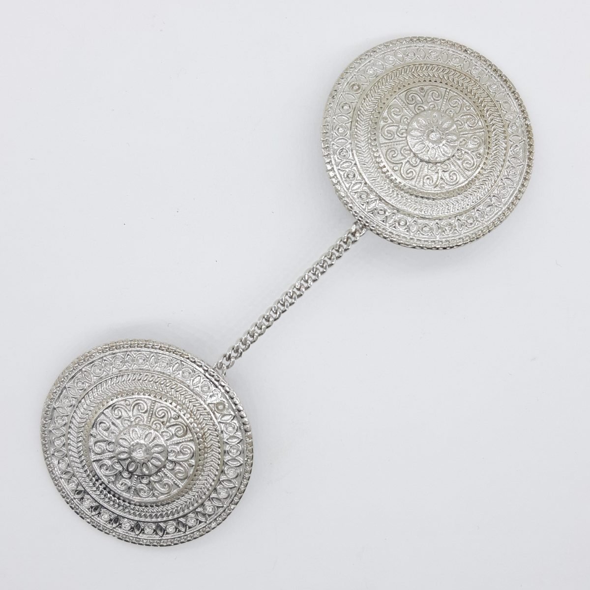 Broche pinza alamar metálico