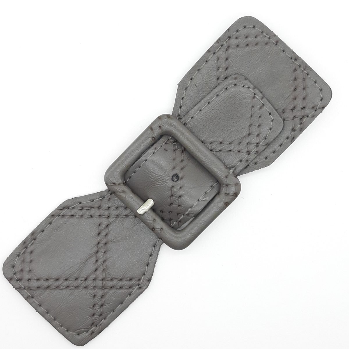Trabilla polipiel 13 x 4,5 cms gris