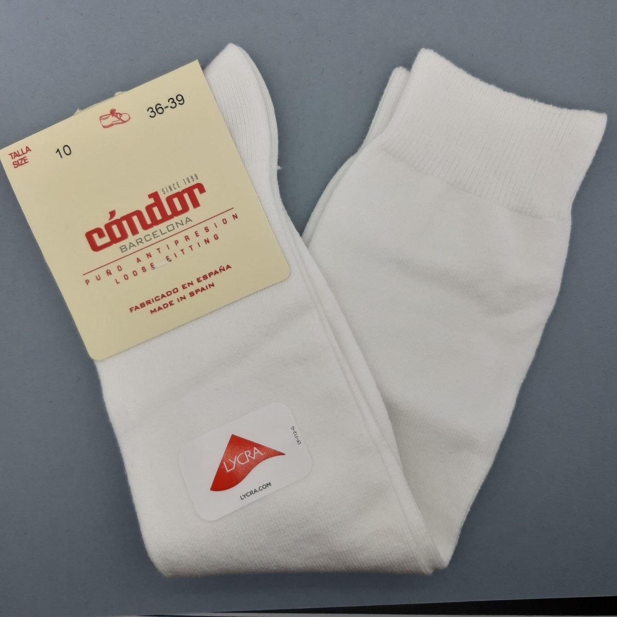 Calcetín alto liso Condór Talla 2