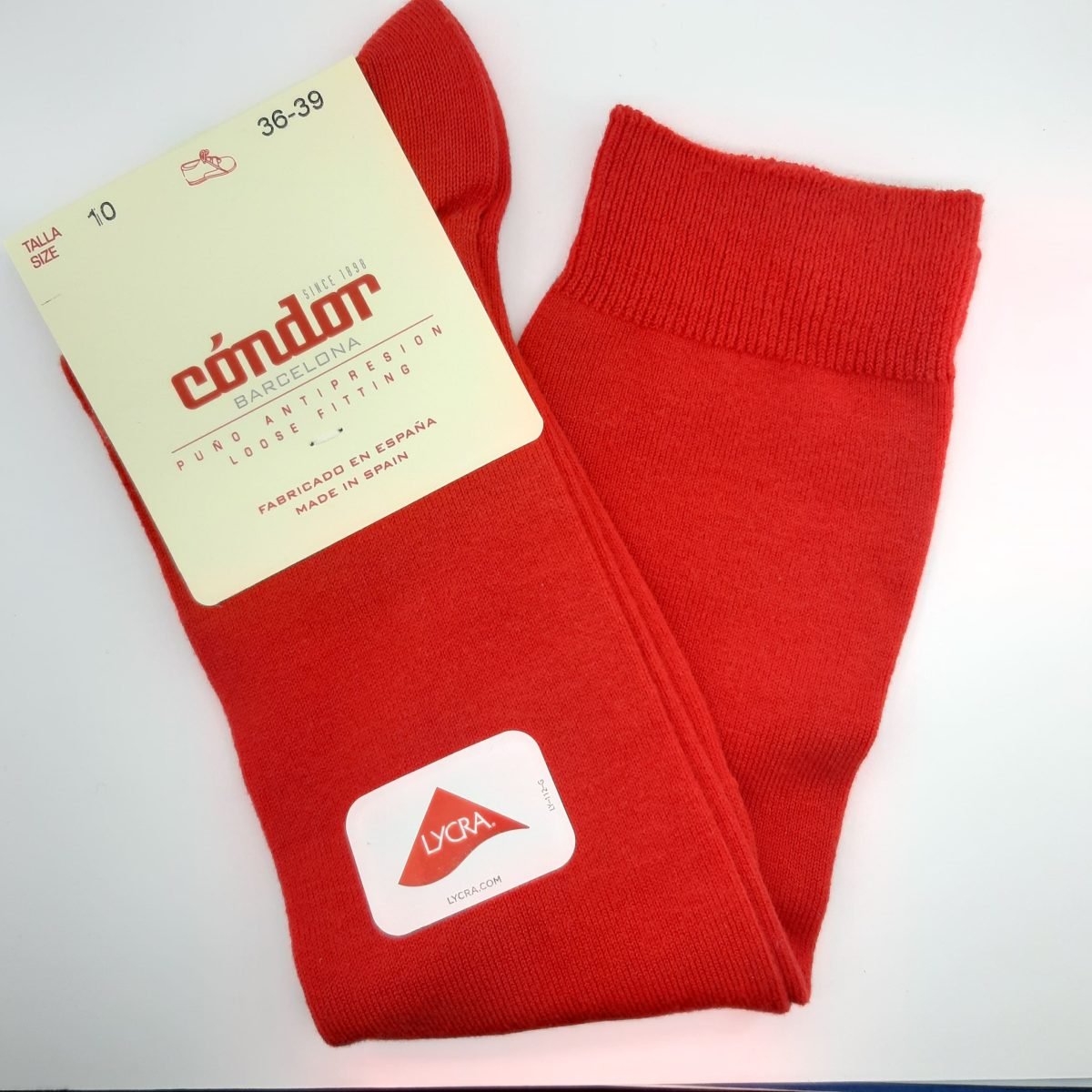 Calcetín alto liso Condór Talla 4