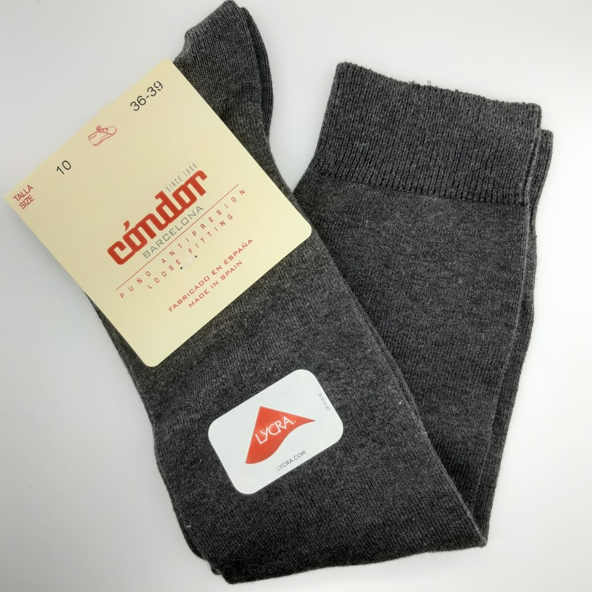 Calcetín alto liso Condór Talla 6