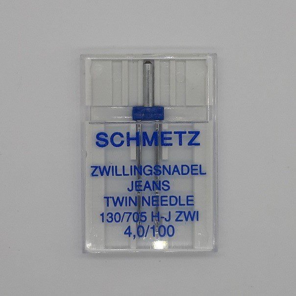 Aguja máquina gemela Jeans SCHMETEZ talón plano