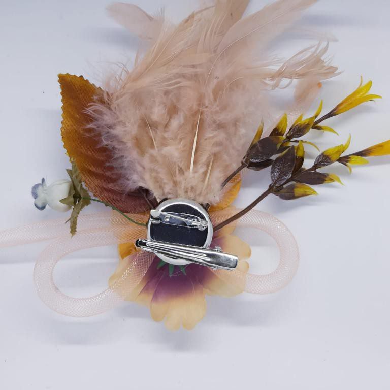 Aplique flores secas decorativo