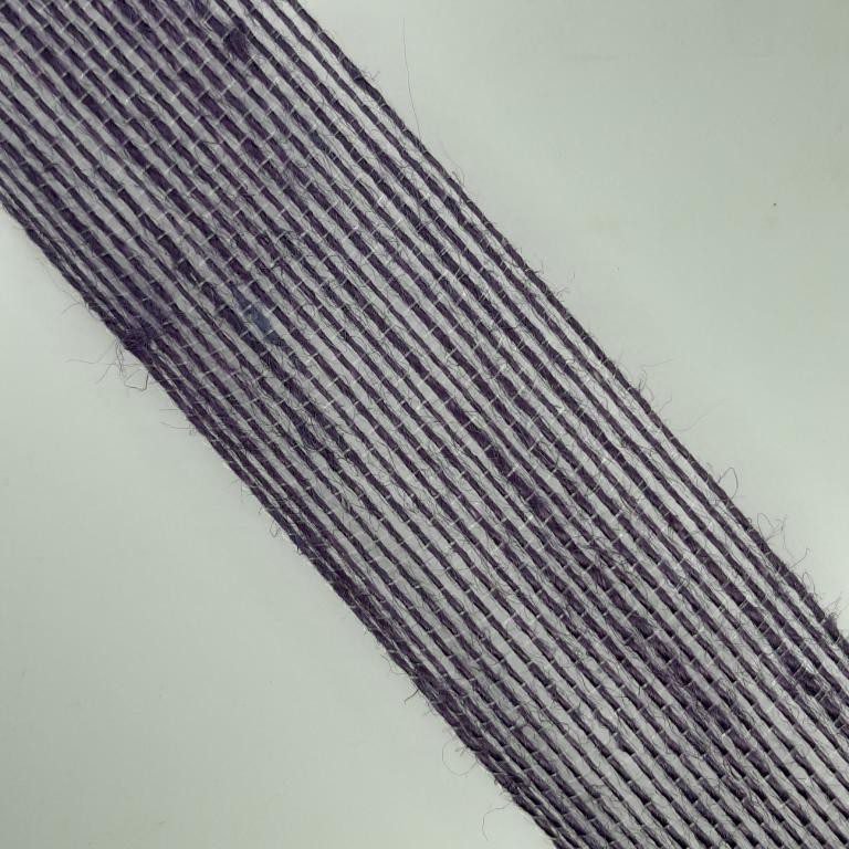 Cinta yute 4 cms tejido de saco morado
