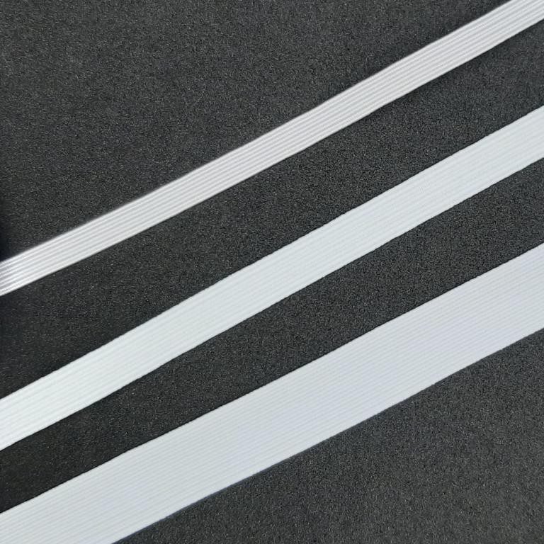Cinta goma elástica blanca